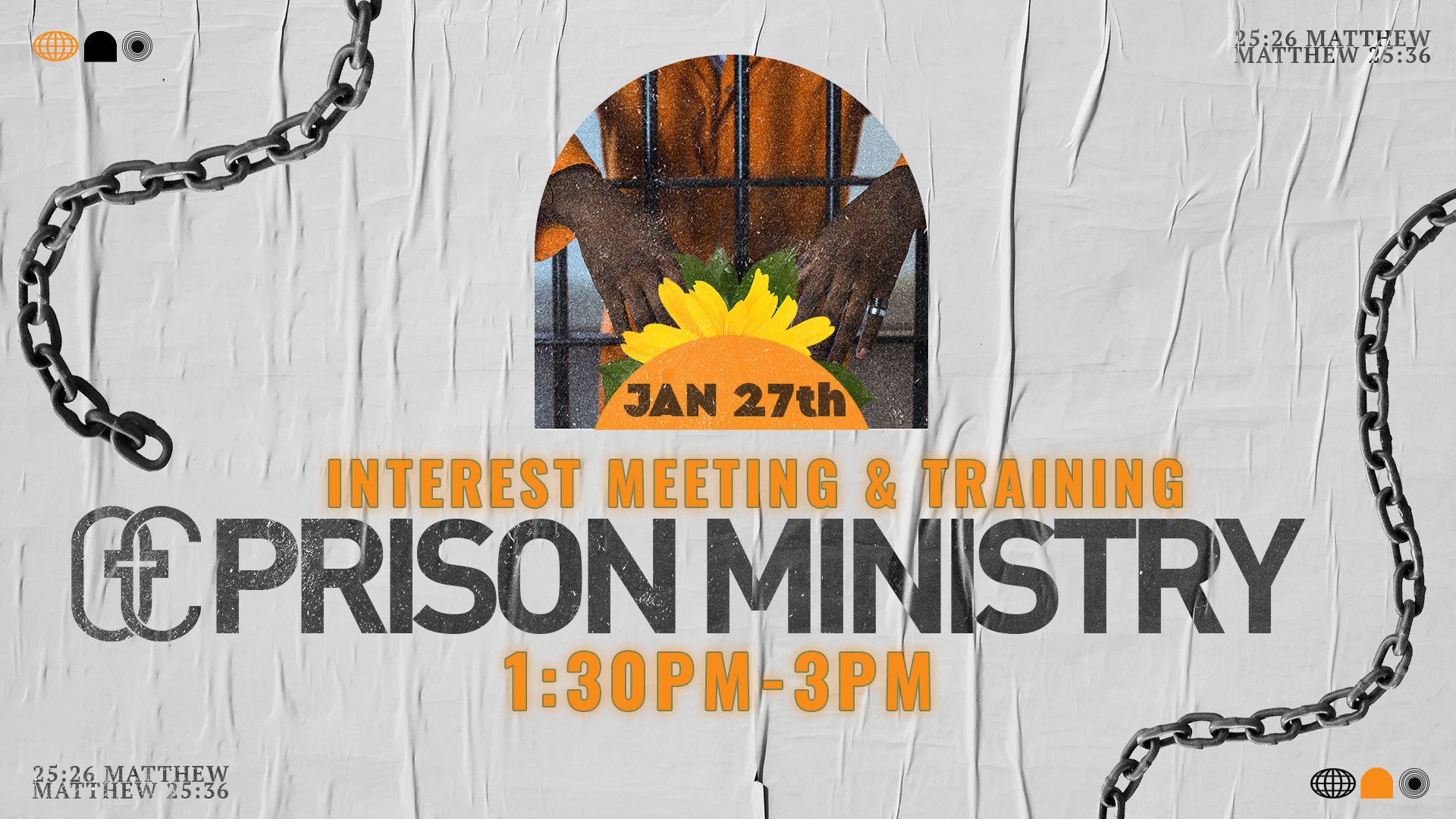 Prison Ministry Meeting/Training | JAN 27