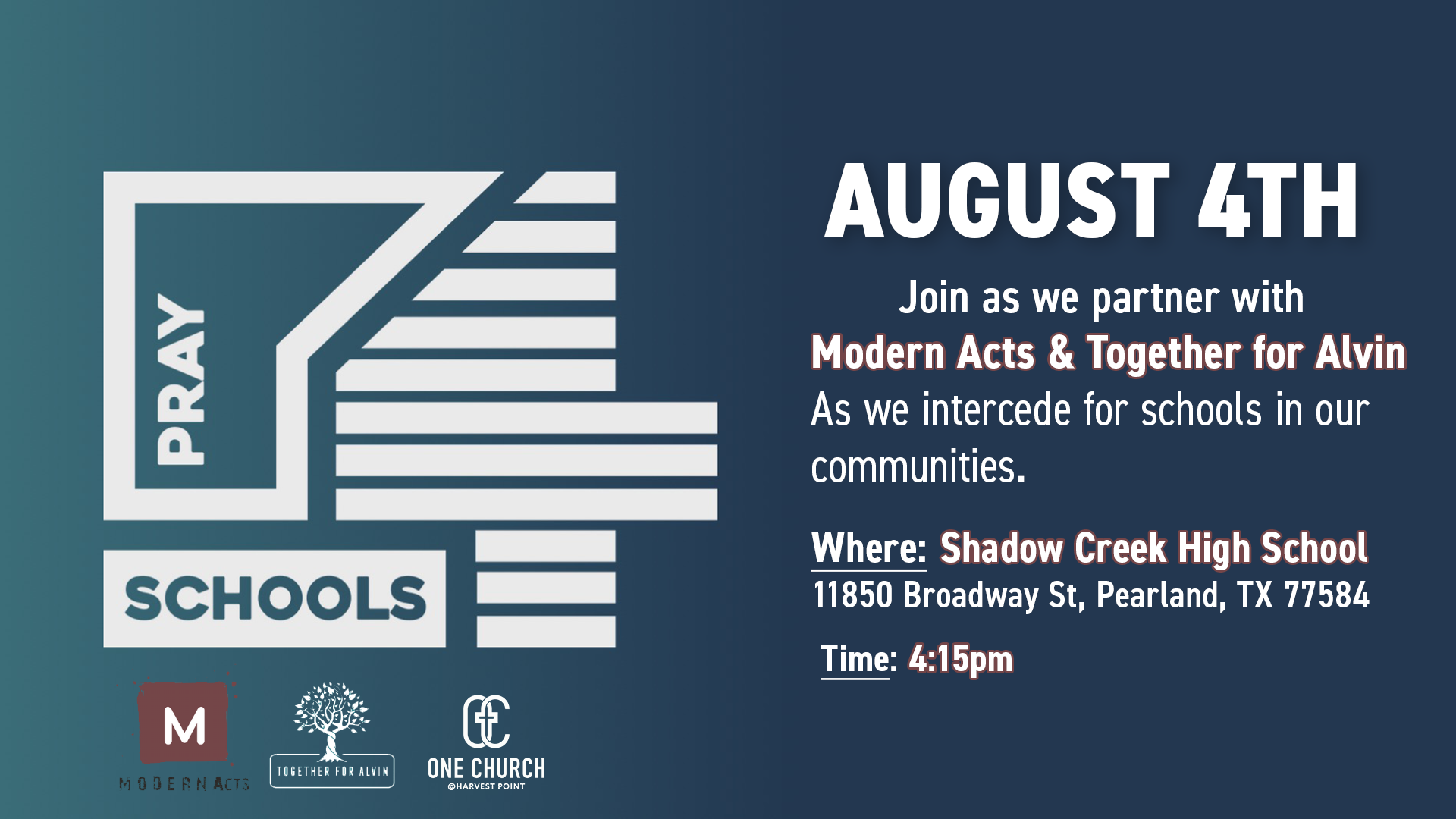 Modern Acts & OC@HP Prayer Walk | AUG 4