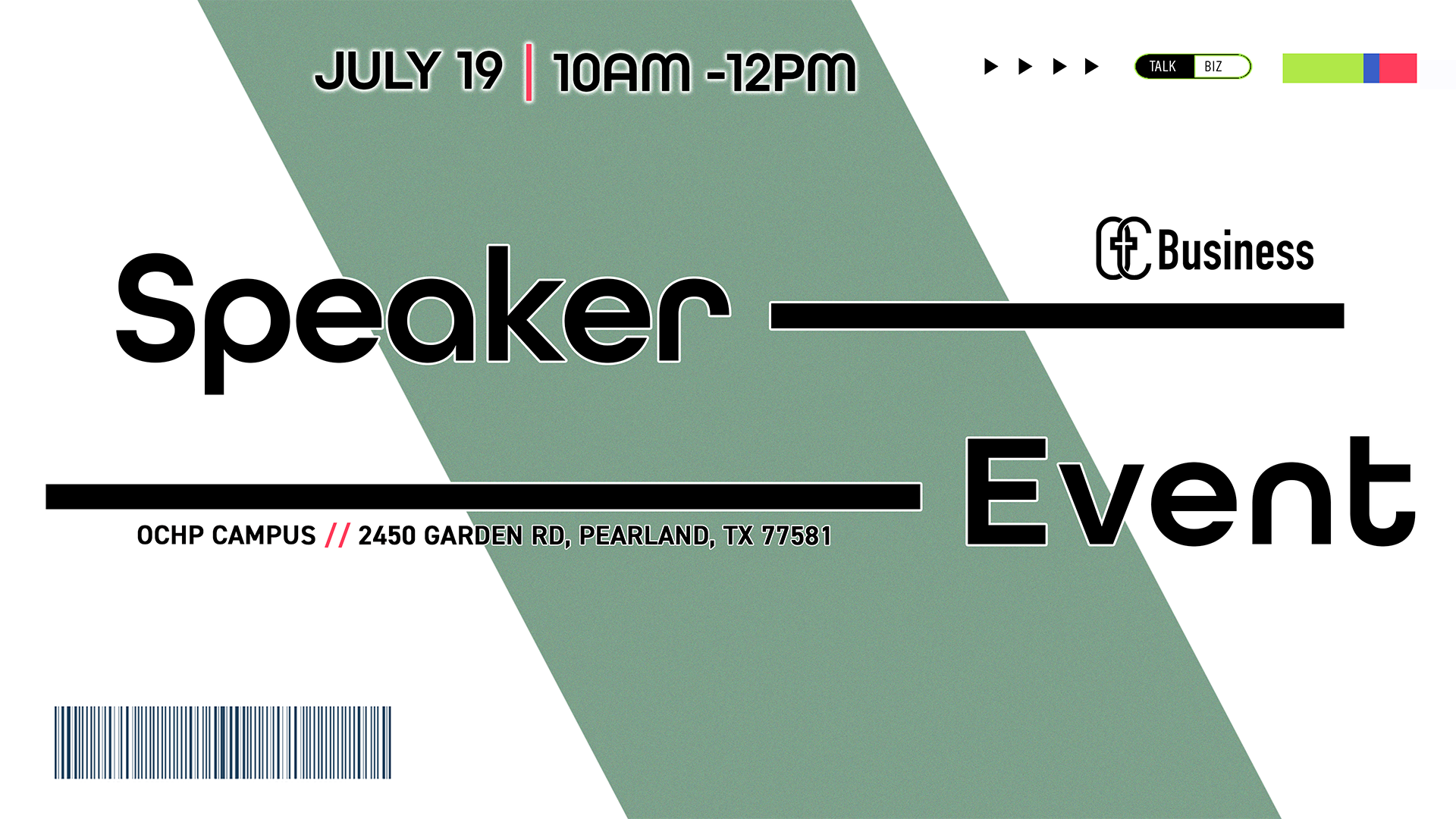 OC Business Speaker Event | JULY 19