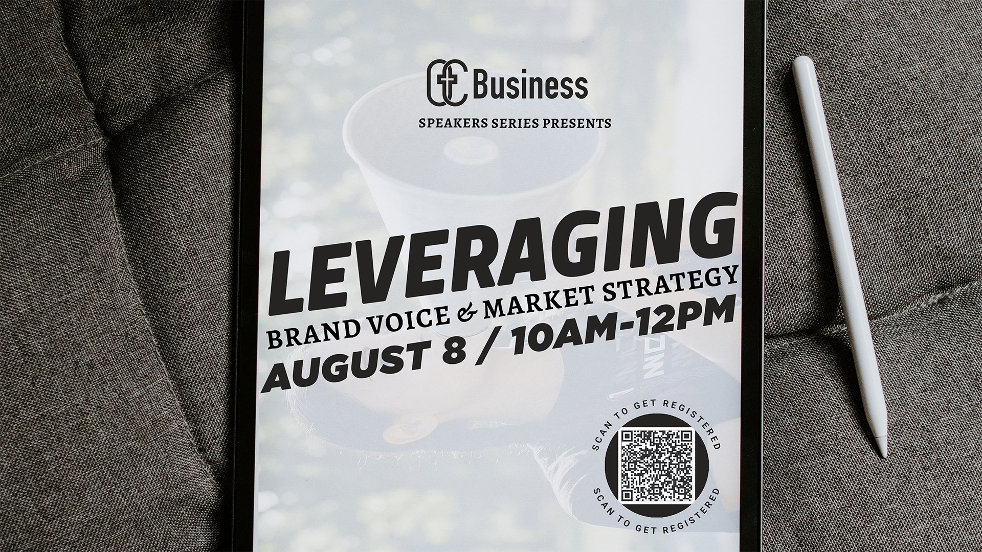 Business Ministry Speaker's Series | AUG 8